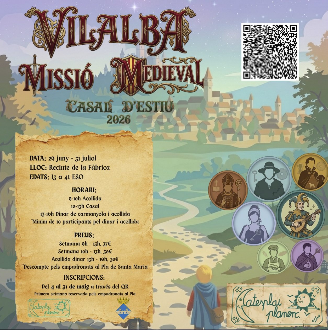 CASAL D’ESTIU 2026 – Vilalba: Missió Medieval